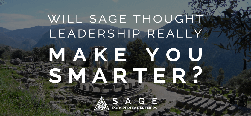 Will Sage Thought Leadership really make you smarter